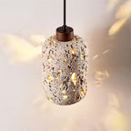 Travertine Wall Light – E27 – Rustic – Travertine & Walnut Wood