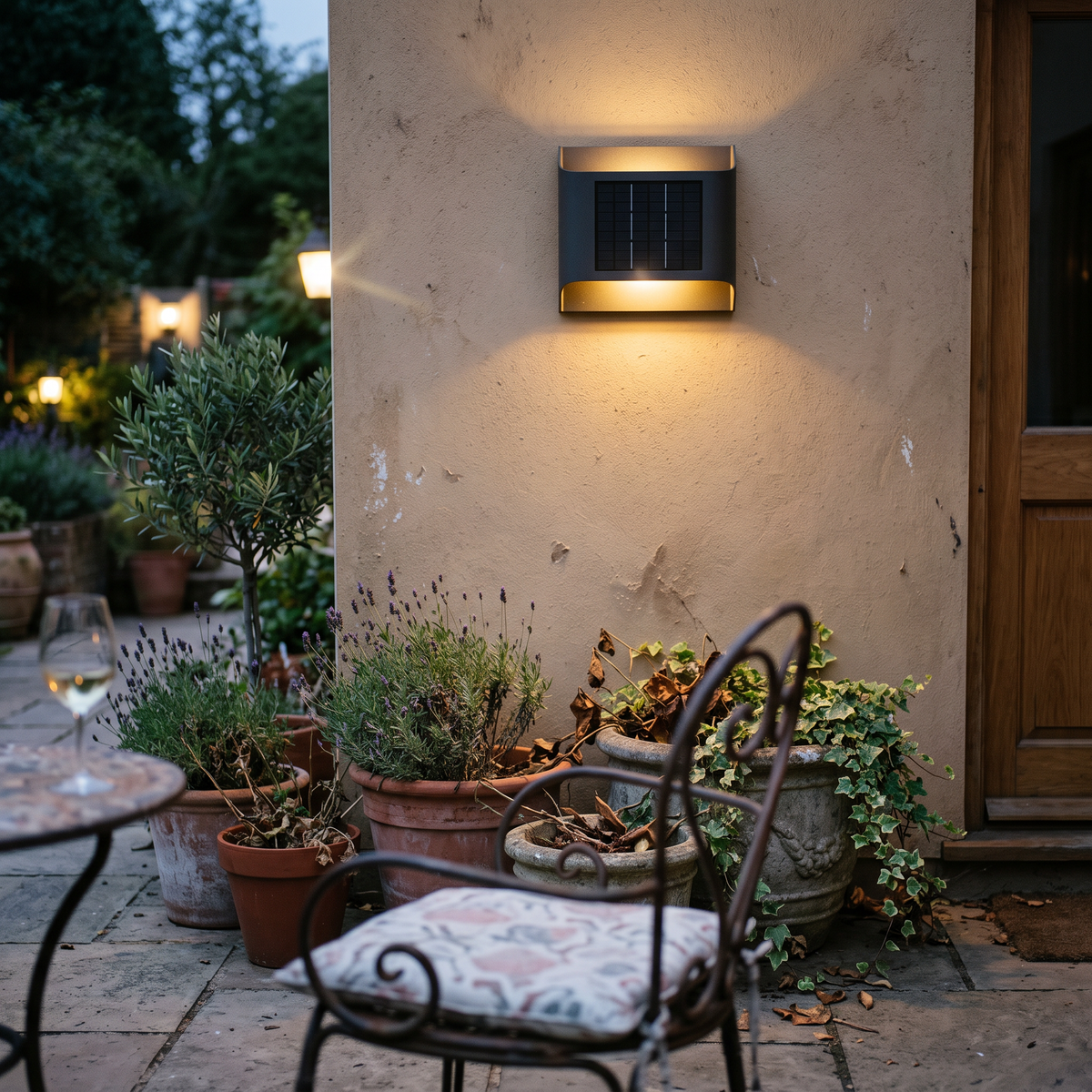 Up Down Outdoor Wall Light on garden wall - Ray