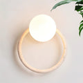 Wing Travertine Wall Light – G9 – Travertine, Walnut & Glass