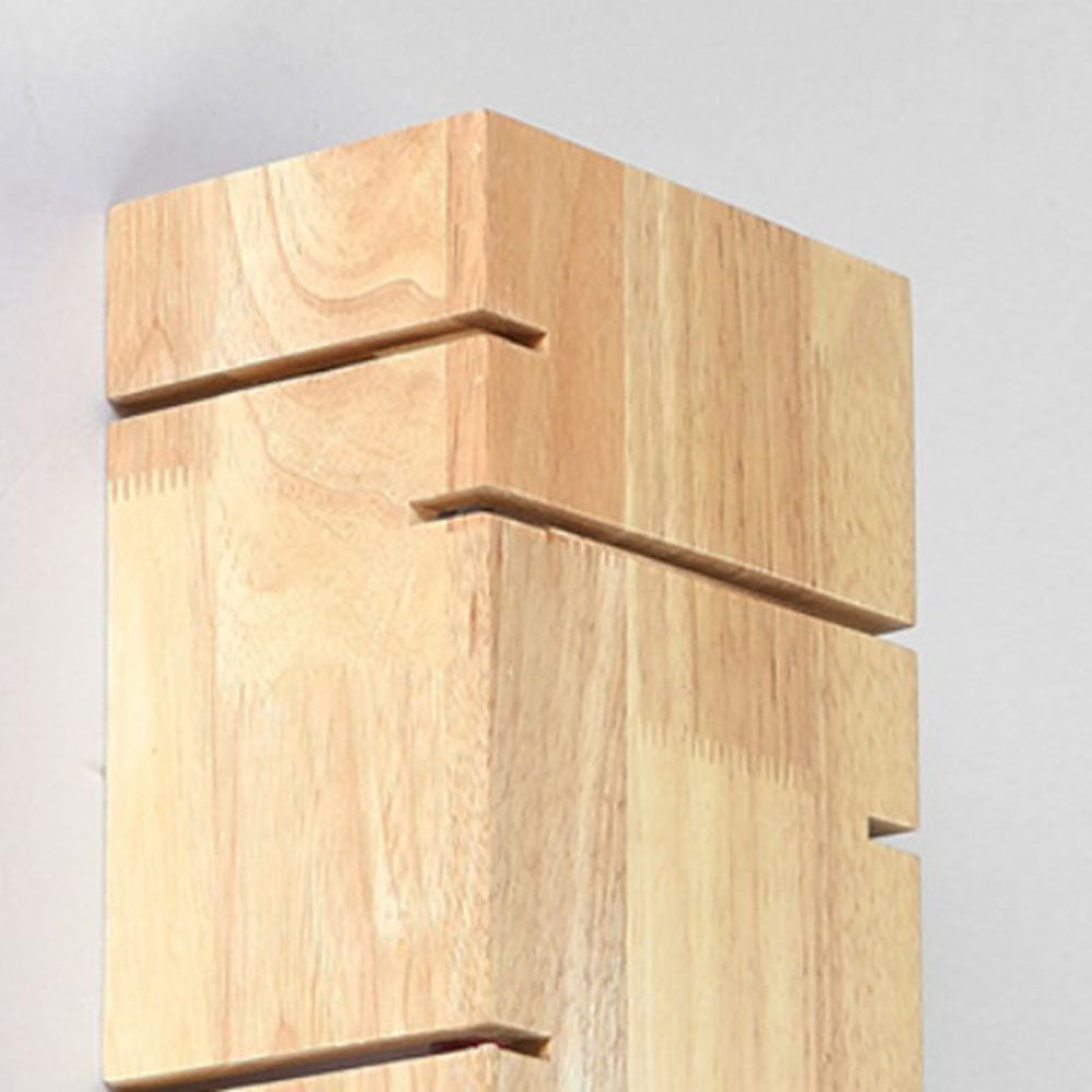 Wooden Bedside Wall Light – E27 – Minimalist – Solid Wood – Wood
