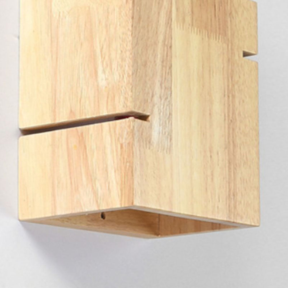 Wooden Bedside Wall Light – E27 – Minimalist – Solid Wood – Wood