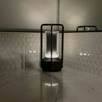 Cordless Lantern Table Lamp – LED – Modern – Aluminium & Acrylic