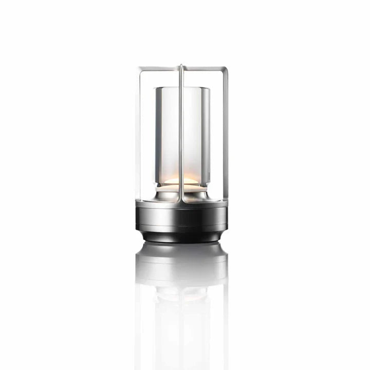 Cordless Lantern Table Lamp – LED – Modern – Aluminium & Acrylic