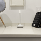 Cordless Candle Table Lamp – Minimalist – Aluminium & Acrylic