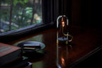 Cordless Candlestick Table Lamp – Vintage – Aluminium & Glass