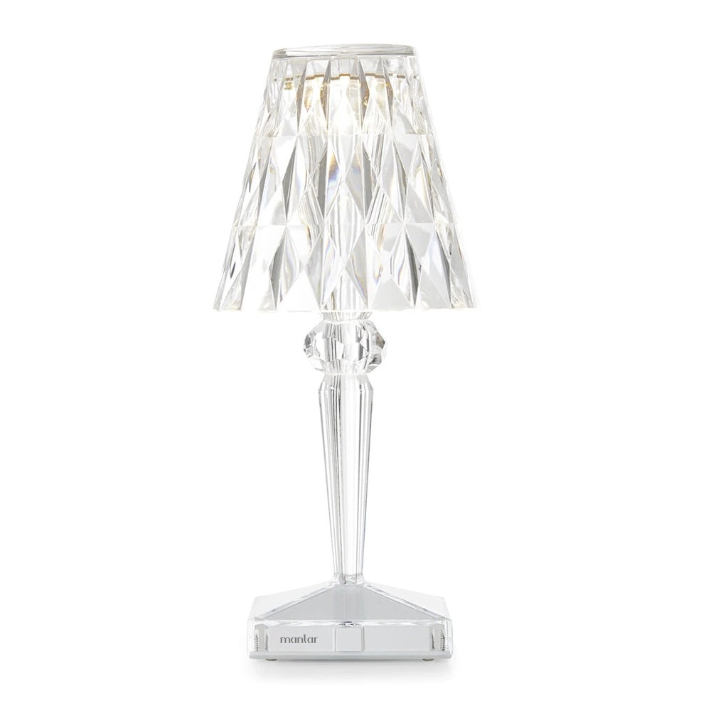 Crystal Style Cordless Table Lamp – LED – Modern Minimalist