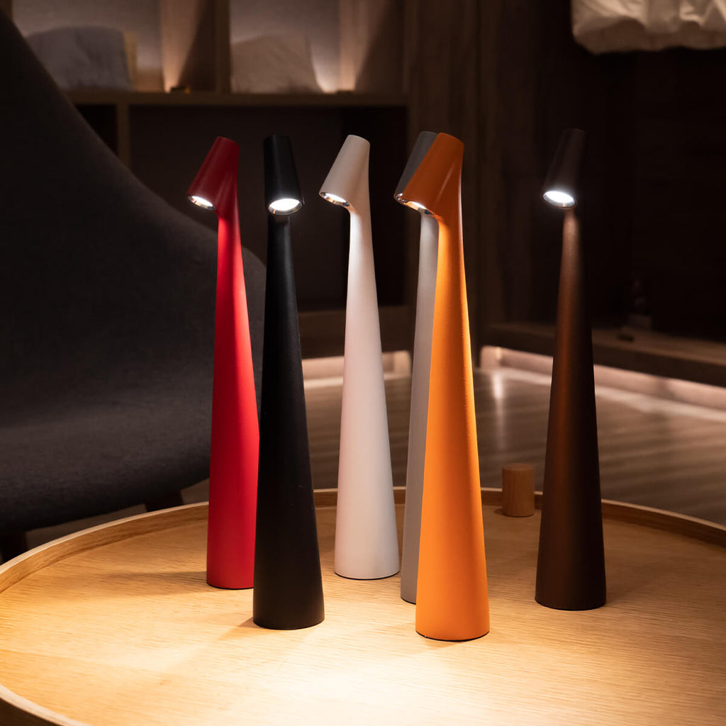 Cordless Table Lamp – LED – Modern Minimalist – Aluminium – 6 Colours