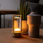 Cordless Lantern Table Lamp – LED – Modern – Aluminium & Acrylic