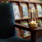 Cordless Lantern Table Lamp – LED – Modern – Aluminium & Acrylic