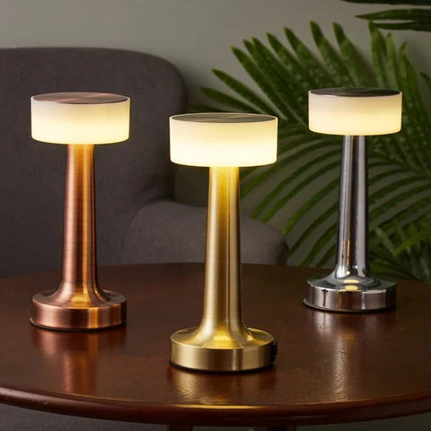 Cordless Disc Table Lamp – LED – Modern – Iron & Acrylic