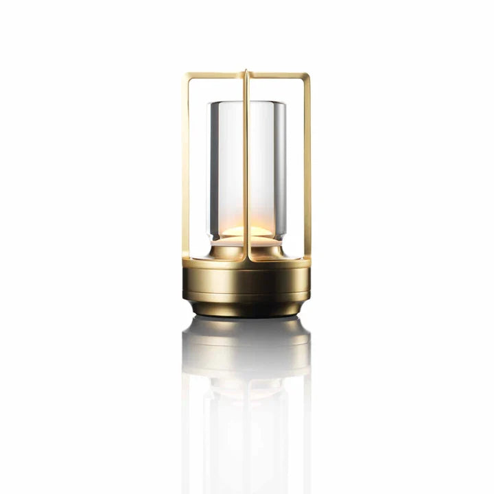 Cordless Lantern Table Lamp – LED – Modern – Aluminium & Acrylic