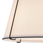 Linen Semi-Flush Ceiling Light – E12 – Contemporary – Metal & Linen