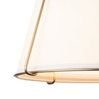 Linen Semi-Flush Ceiling Light – E12 – Contemporary – Metal & Linen