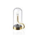 Cordless Candlestick Table Lamp – Vintage – Aluminium & Glass